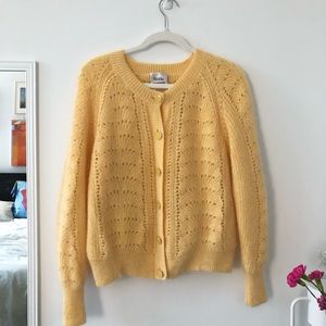 Aritzia Little Moon mohair cardigan
